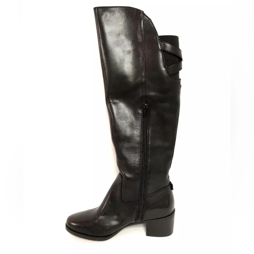 Anne Klein Women’s Junip, Black Riding Boots, Size 5 M.